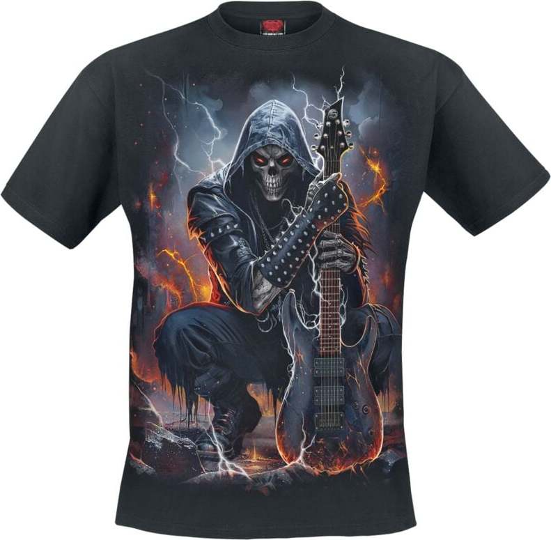 Spiral Tričko Death Rocker Tričko černá