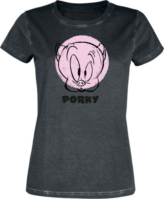 Looney Tunes Porky Pig Dámské tričko černá