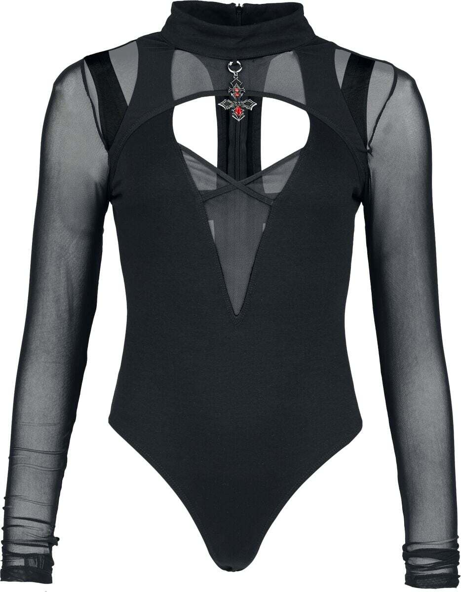 Gothicana by EMP Eternal Allure Body Suit body černá