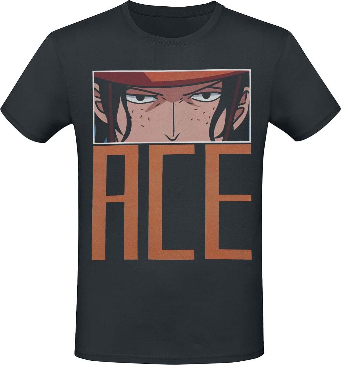 One Piece Ace - Eyes Tričko černá