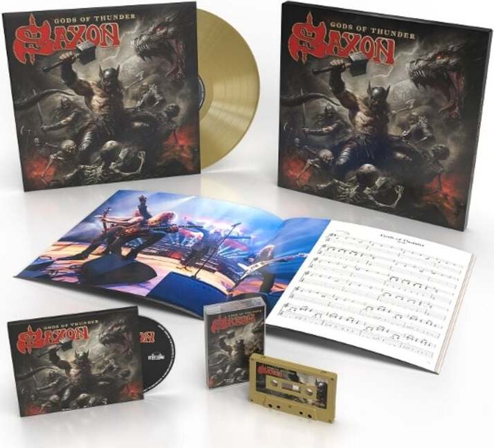 Saxon Gods Of Thunder LP & CD & MC standard