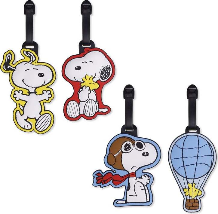 Peanuts Štítky na batožinu Snoopy Přívěsek na tašku vícebarevný