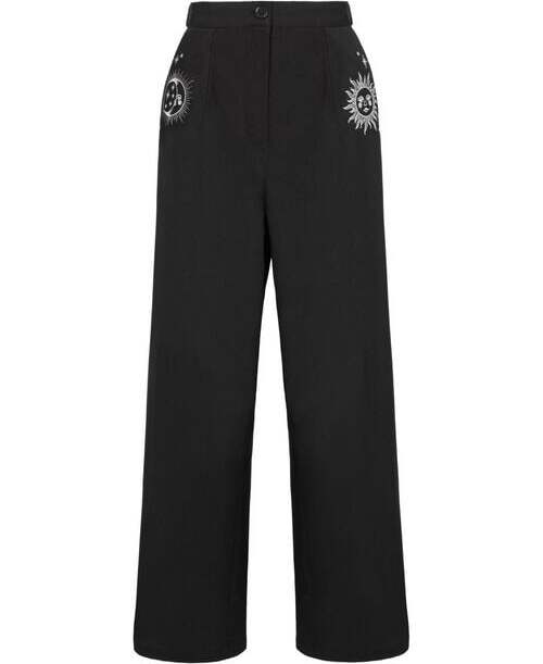 Hell Bunny CELESTE TROUSERS Dámské kalhoty černá