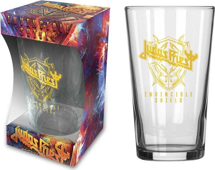 Judas Priest Invincible Shield pivní sklenice transparentní