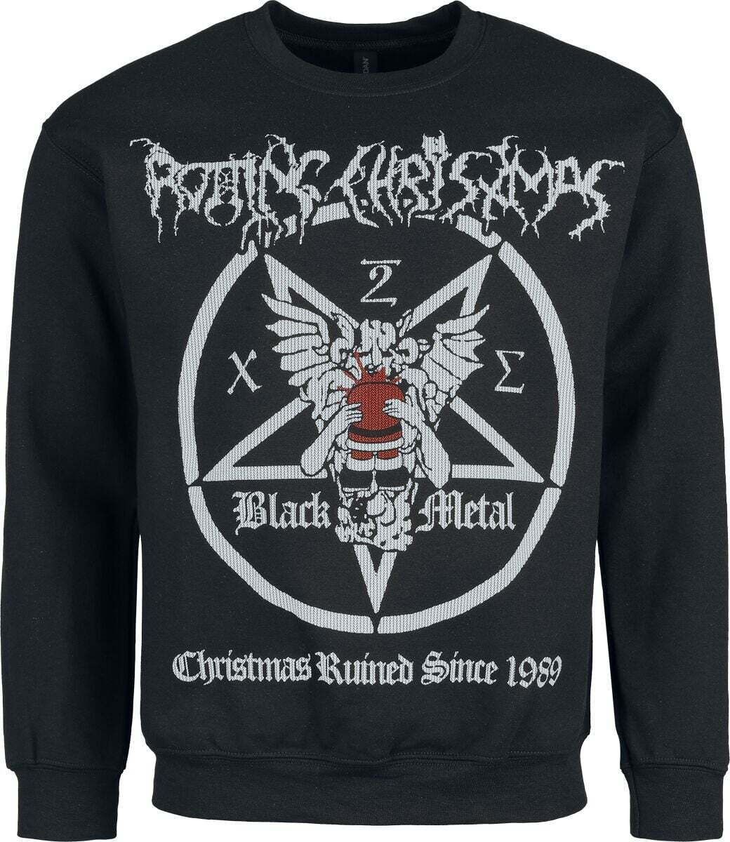 Rotting Christ Holiday Sweater - Christmas Ruined Since 1989 Mikina černá