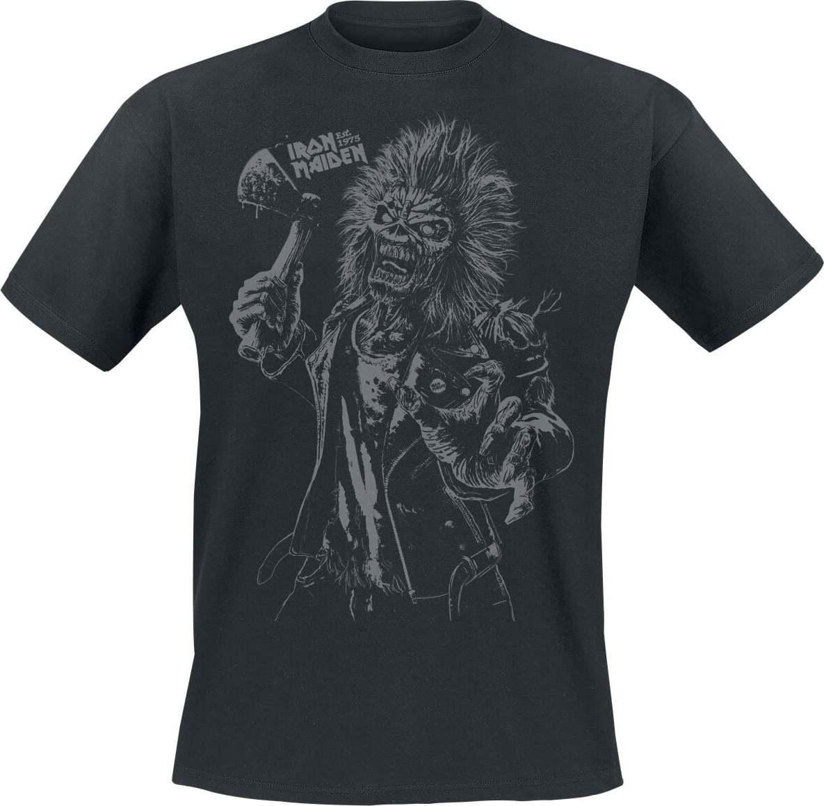 Iron Maiden Axe Eddie Tričko černá