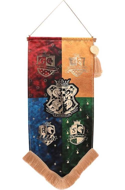 Harry Potter Alumni Banner - Hogwarts Houses dekorace vícebarevný