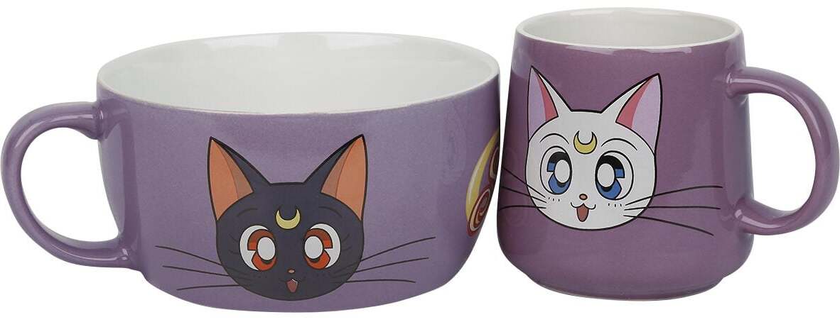 Sailor Moon Luna & Artemis jídelní sada vícebarevný