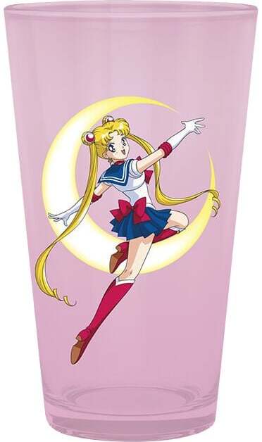 Sailor Moon Star sklenicka světle růžová