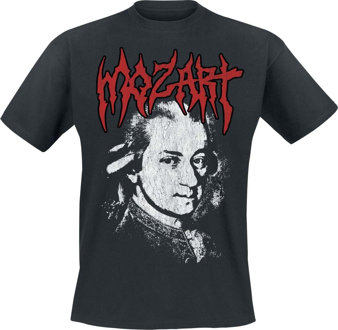 Black Metal Legends Mozart Tričko černá
