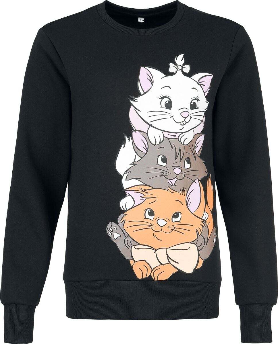Aristocats Marie, Berlioz, Toulouse Dámská mikina černá