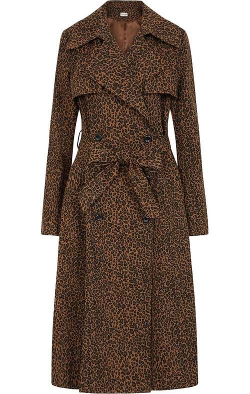 Banned Retro TAYLOR TRENCH Dámský kabát leopardí