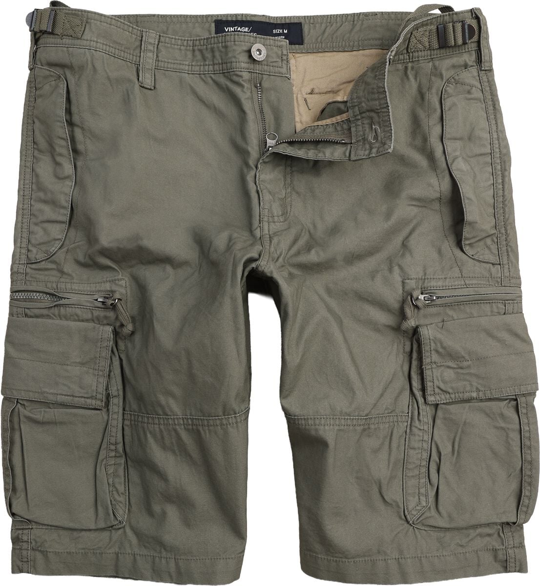 Vintage Industries GANDOR SHORTS Cargo kraťasy olivová