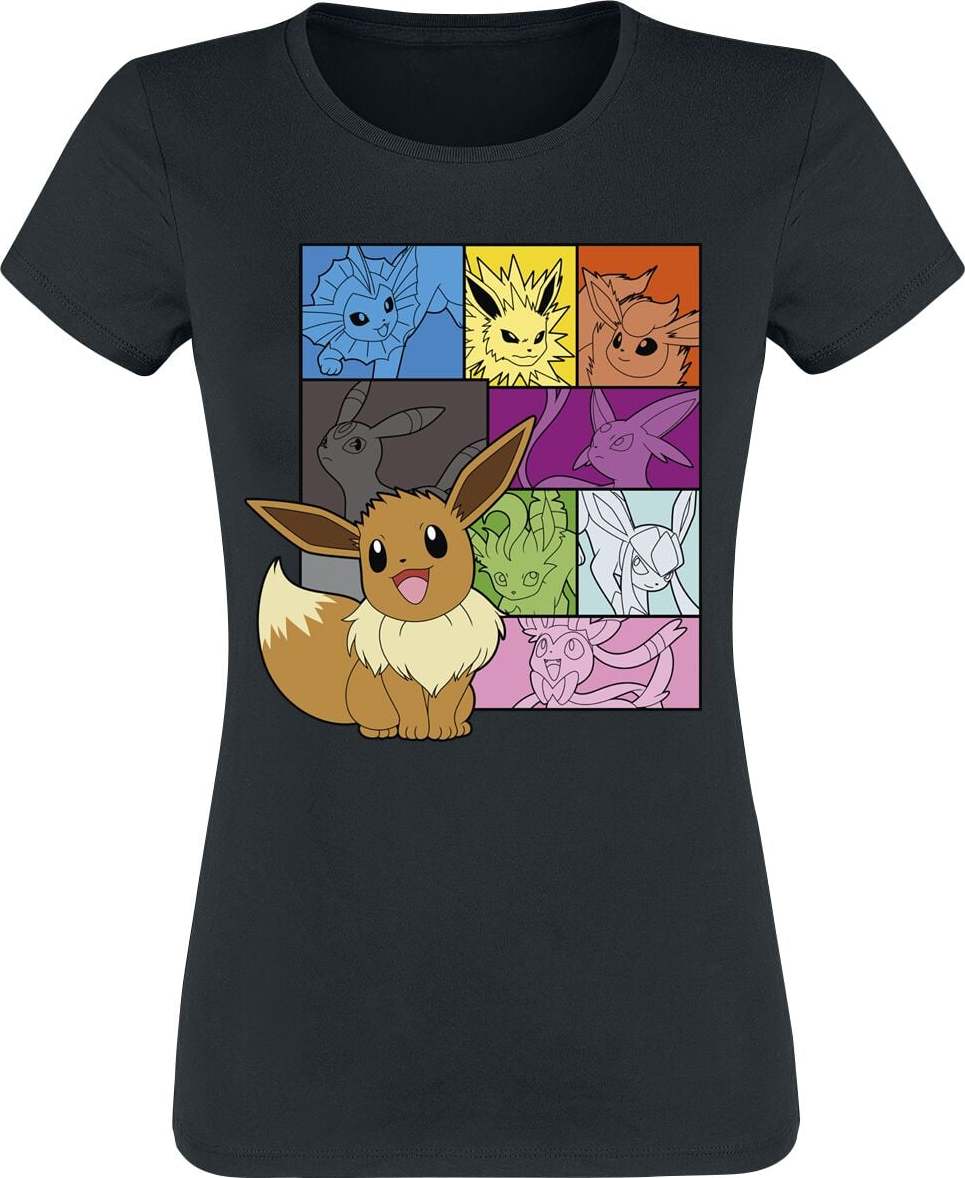 Pokémon Evoli - Eeveelutions Dámské tričko černá