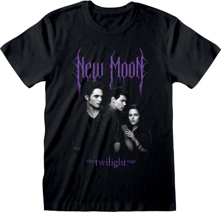 Twilight New Moon Goth - Edward, Jacob und Bella Tričko černá