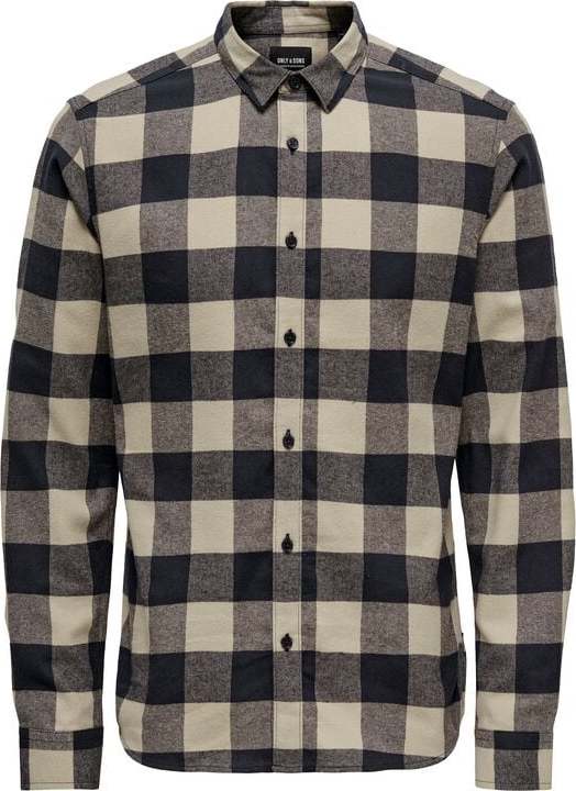 ONLY and SONS ONSGUDMUND LS CHECKED SHIRT NOOS Košile námořnická modrá