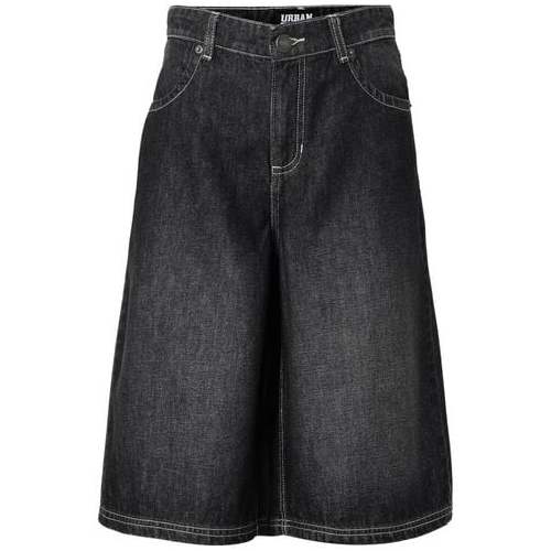 Urban Classics Dámské denimové bermudy Džínsové šortky černá