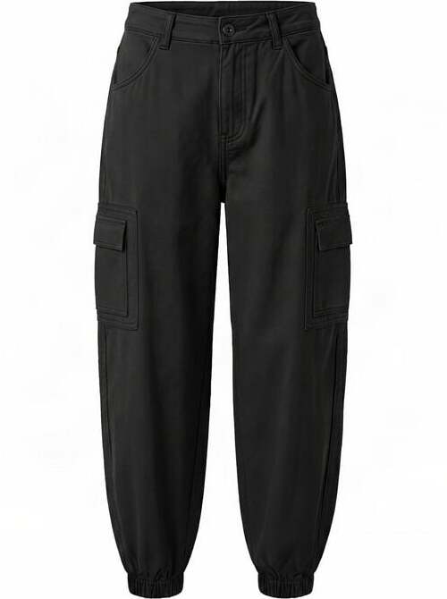 Urban Classics Ladies Cotton Twill Cargo Pants Dámské kalhoty černá