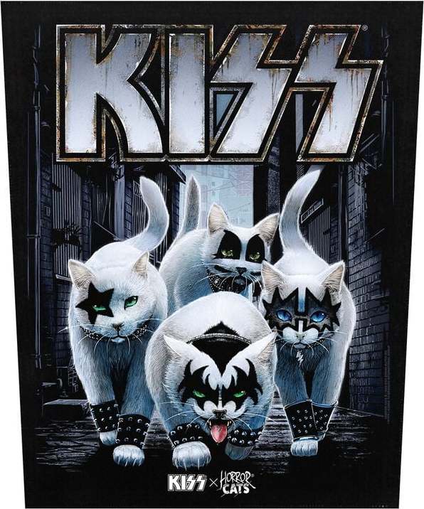 Kiss Horror Cats Creatures nášivka na záda standard