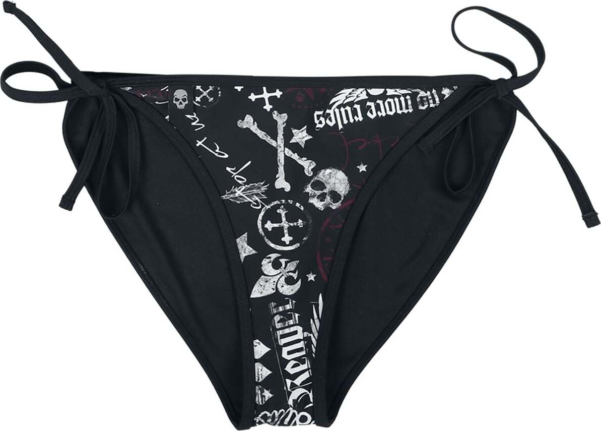 Rock Rebel by EMP Mix And Match Spodní díl plavek černá