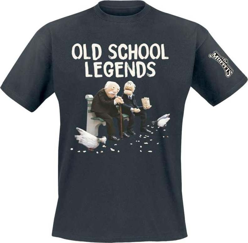 The Muppets Statler und Waldorf - Old School Legends - Heavyweight Tričko černá