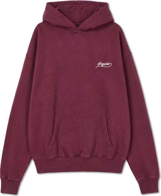 Pegador Massa Oversized Hoodie Mikina s kapucí vínová