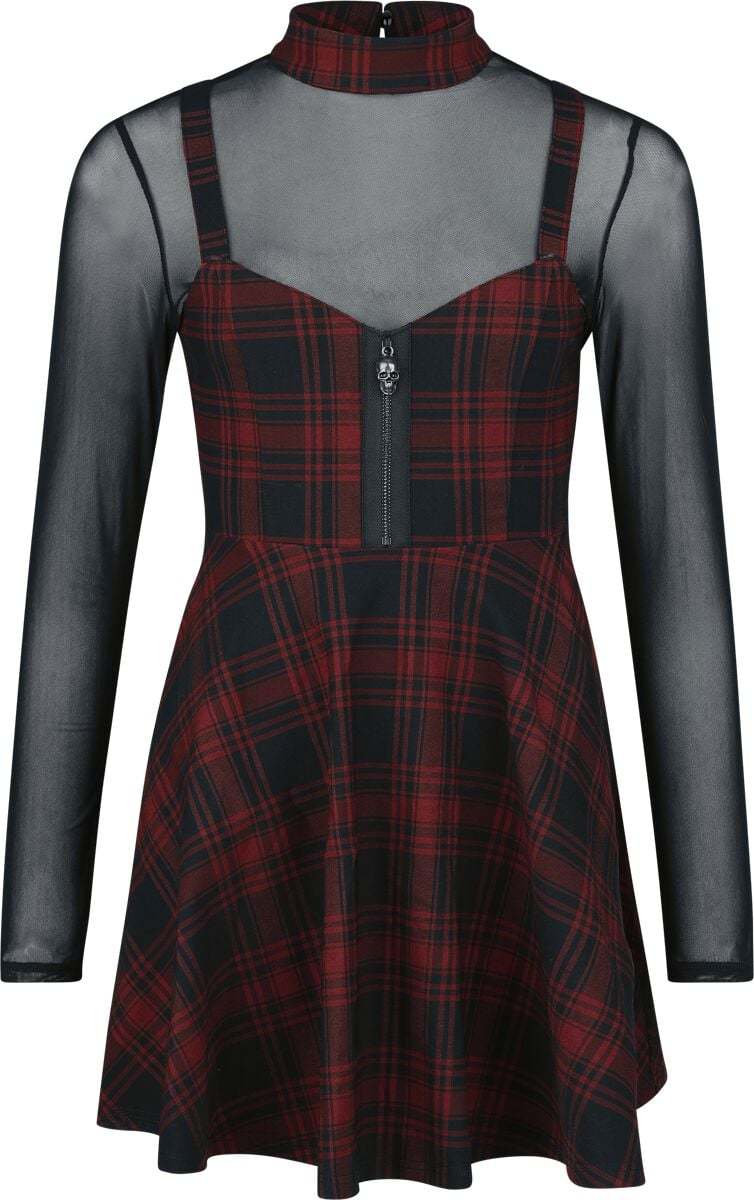 Killstar Exklusive Tartan Collection – Sable Riot Dress Šaty vícebarevný