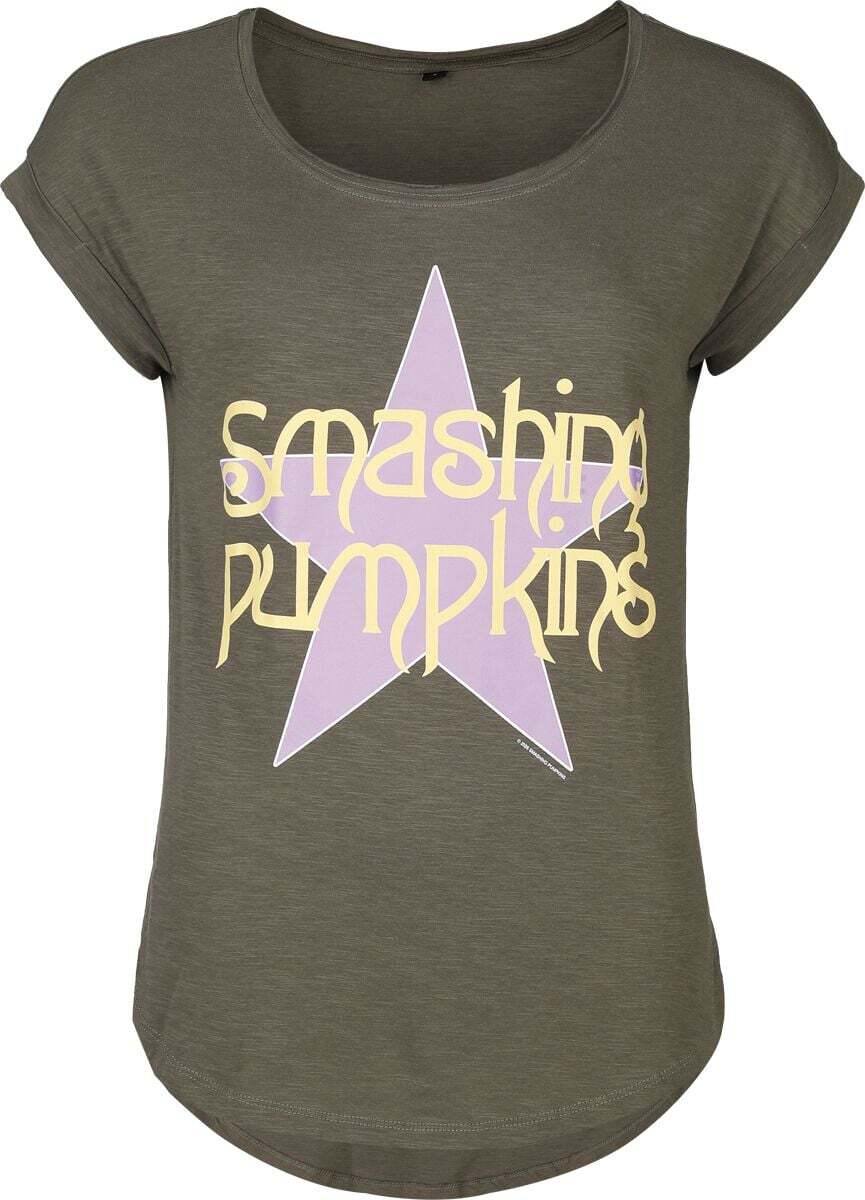 The Smashing Pumpkins Star Dámské tričko olivová