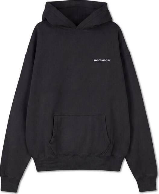 Pegador Logo Oversized Hoodie Mikina s kapucí černá