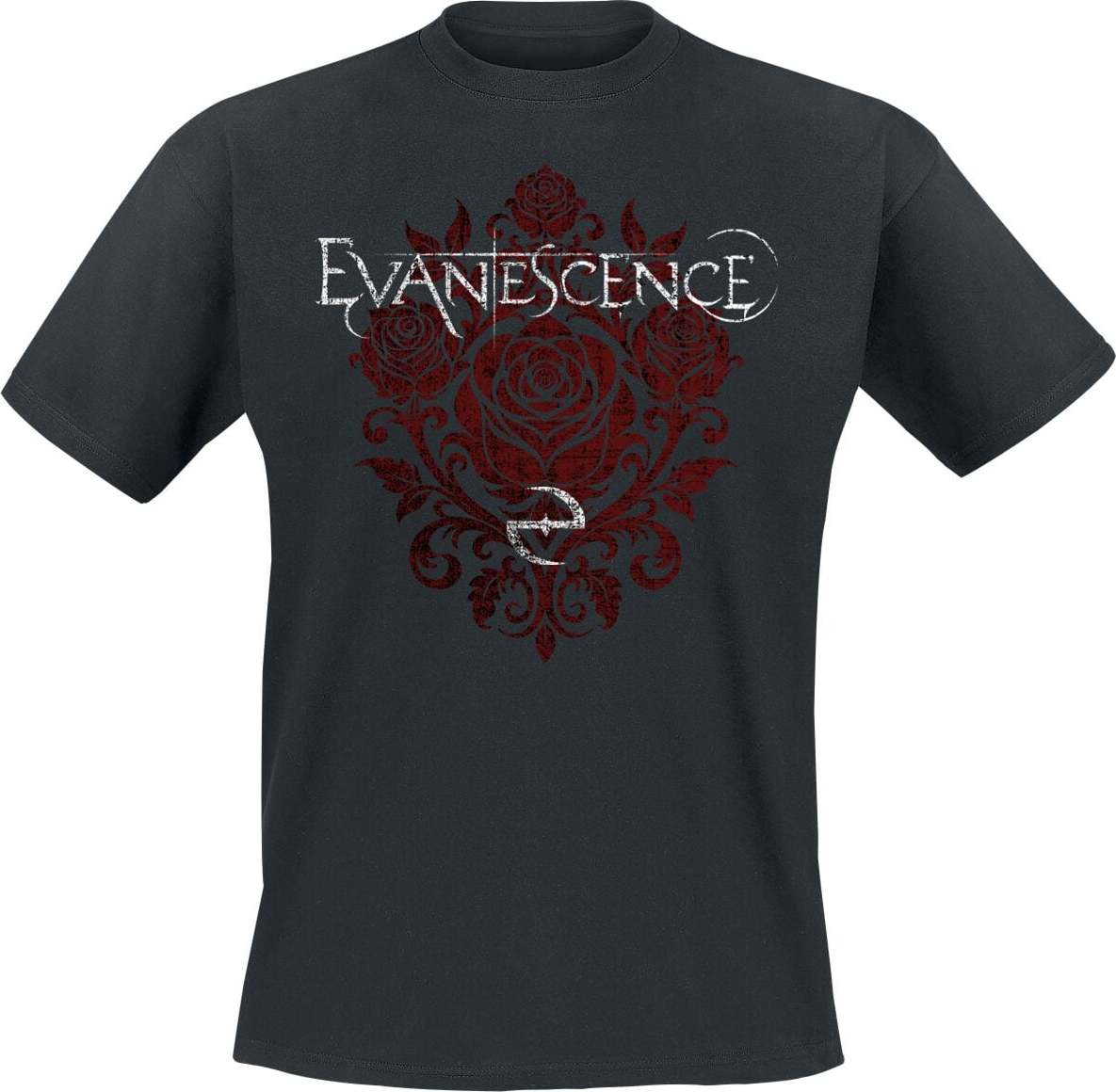 Evanescence Red Rose Logo Tričko černá