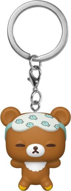 Rilakkuma Chairoikoguma Sleepy (Pocket Pop) Klíčenka standard