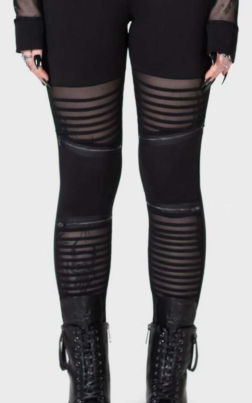 KIHILIST by KILLSTAR Clara's Trap Leggings Leginy černá