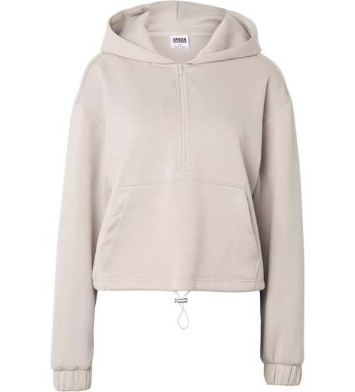 Urban Classics Dámská mikina na zip Dámská mikina s kapucí šedá