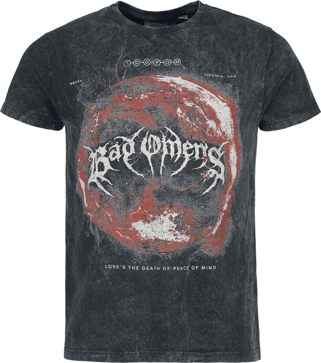 Bad Omens Dark Planet Tričko charcoal