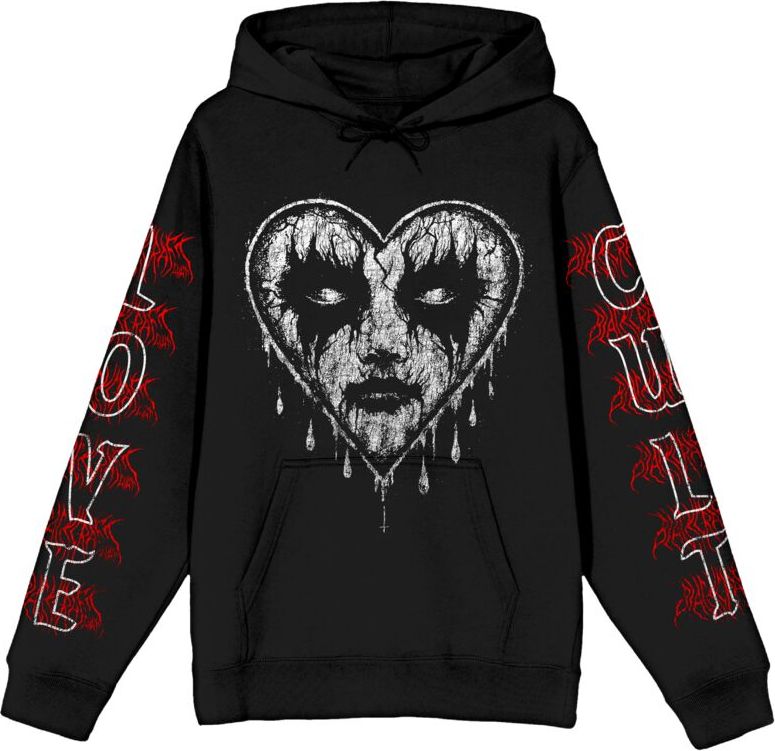 Blackcraft Cult Lovecvlt Pullover Hoodie Mikina s kapucí černá