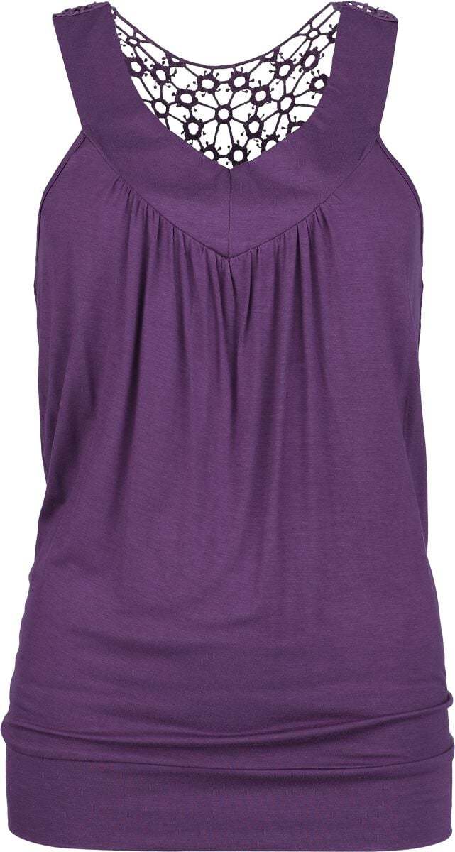 RED by EMP Krajkové racerback tílko Dámský top fialová
