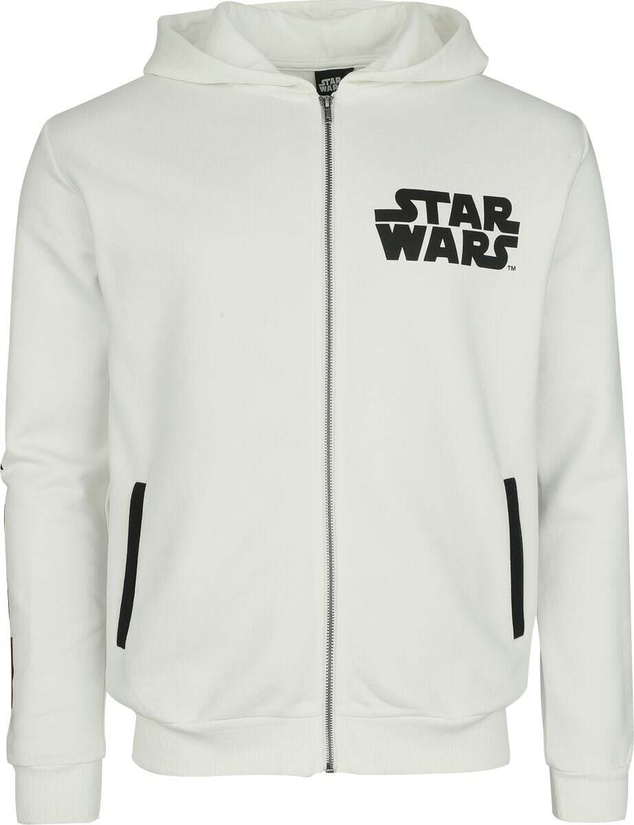 Star Wars Stormtrooper Mikina s kapucí na zip bílá