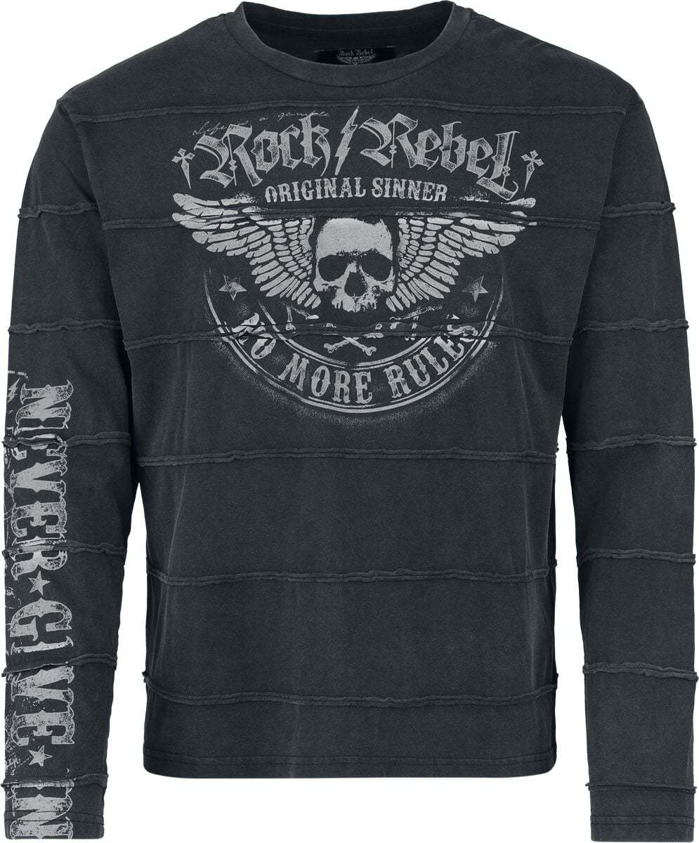 Rock Rebel by EMP Original Sinners Tričko s dlouhým rukávem šedá