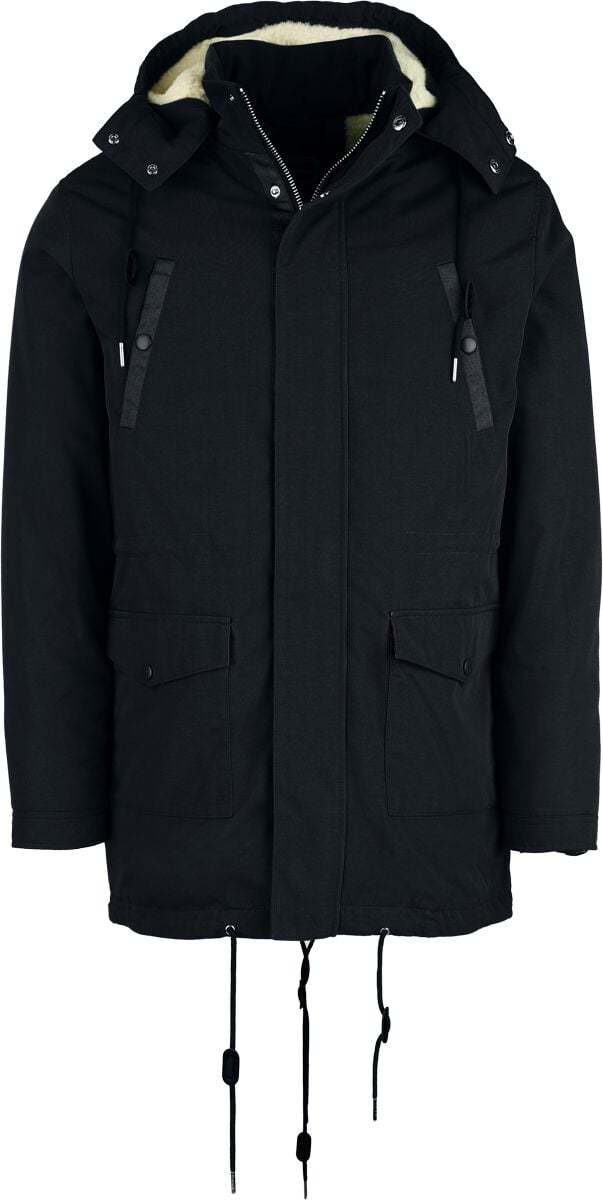 RED by EMP Winter Harrington Coat Bunda černá