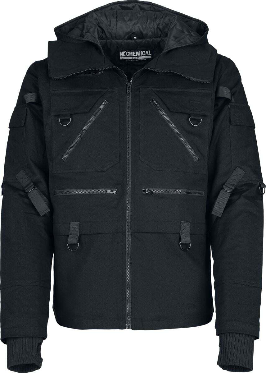 Chemical Black Slade Jacket Mens Black Bunda černá