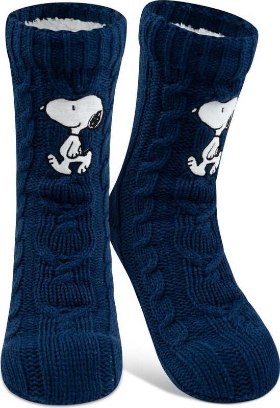 Peanuts Zimní ponožky Snoopy Ponožky tmavě modrá