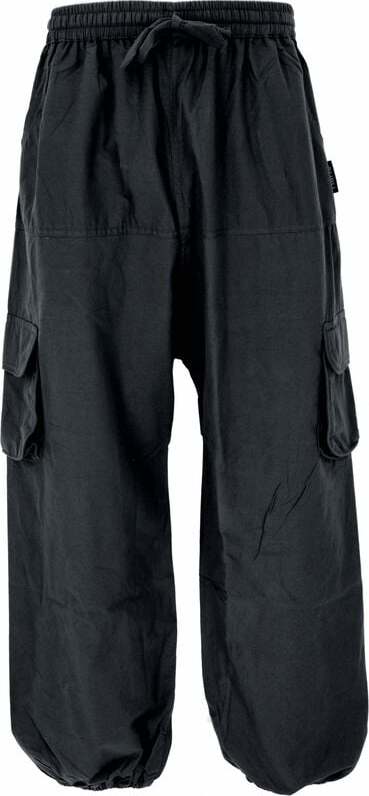 Guru-Shop Goahose, Yoga Hose - schwarz Kalhoty černá