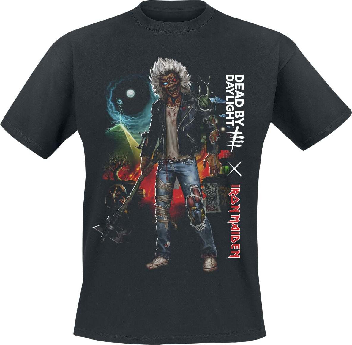 Iron Maiden 50th Eddie Stance Tričko černá
