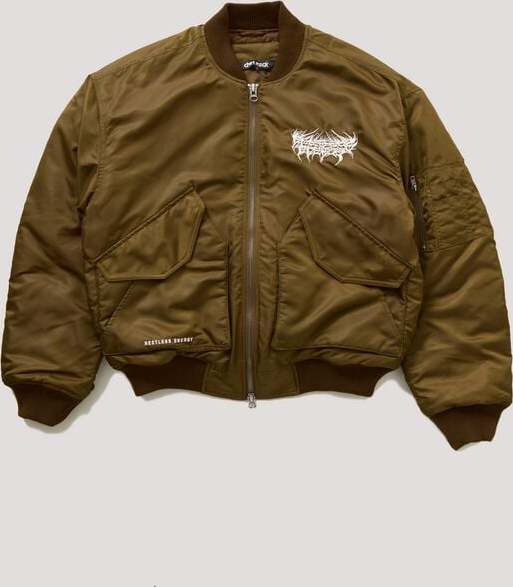 Chet Rock Restless Energy Bomber Jacket Bunda khaki