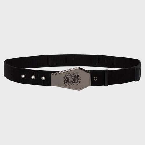 Killstar Shadowmark Coffin Buckle Belt Opasky černá