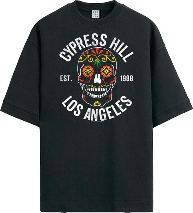 Cypress Hill Amplified Collection - Floral Skull Tričko černá