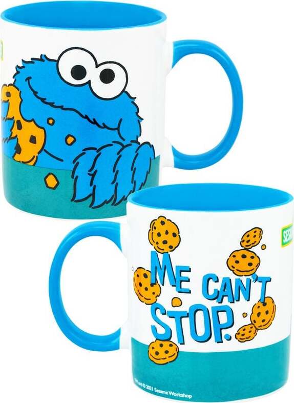 Sesame Street Me Can`t Stop - Krümelmonster - Cookie Monster Hrnek vícebarevný