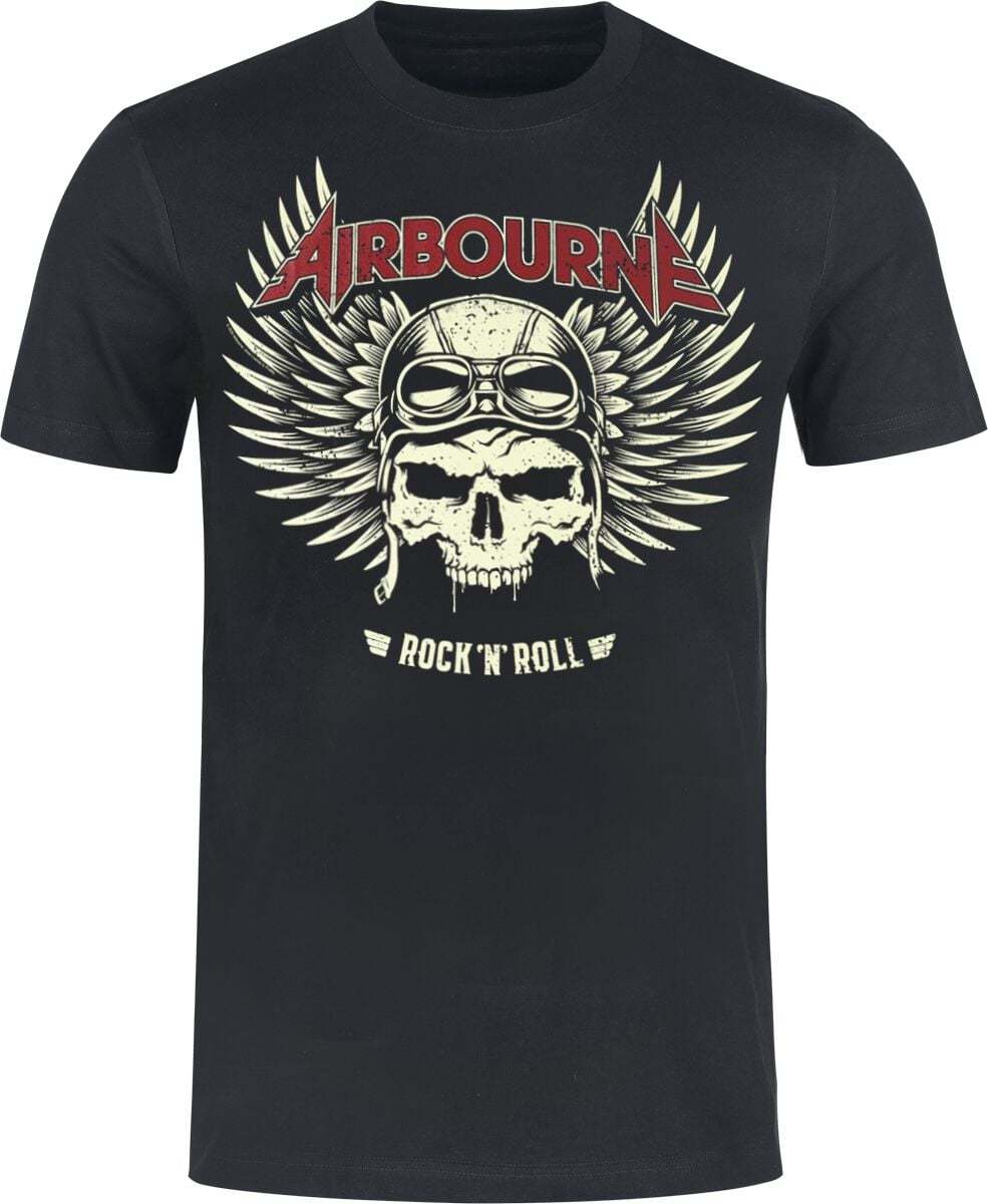 Airbourne Red Logo Mono Scorch Tričko černá
