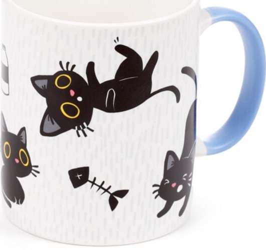 Tierisch Lucky - The Black Cat Hrnek vícebarevný