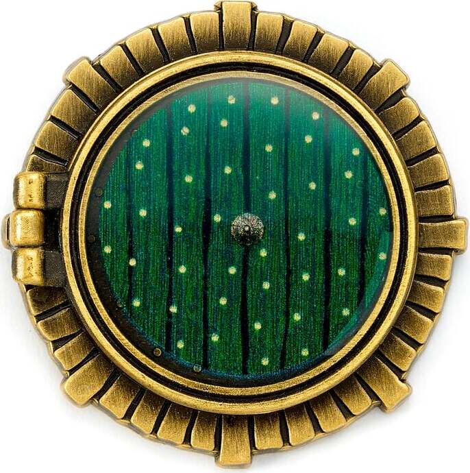 Pán prstenů Hobbit Door Odznak zlatá